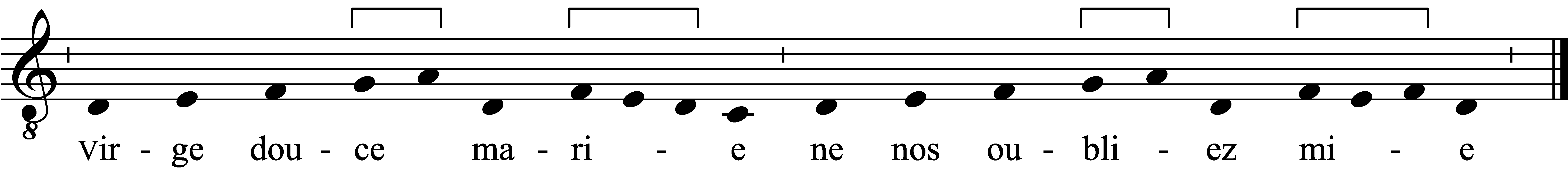 Refrain musical notation